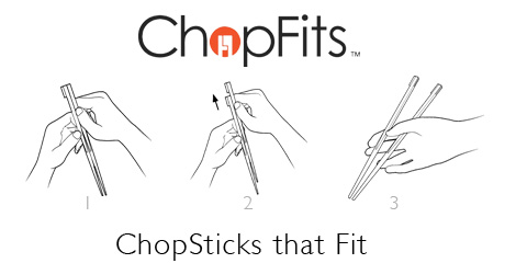 ChopFits, custom-machined personalized chopsticks