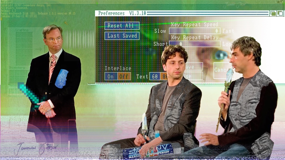 Digitial collage exploring technocratic social control and intelligence operations as cultural art form, ©2025